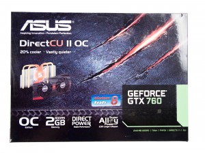 Упаковка видеокарты ASUS GTX 760 DirectCU II OC