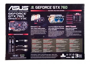 Упаковка видеокарты ASUS GTX 760 DirectCU II OC