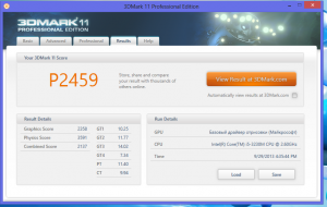 Результаты 3DMark 11 Performance