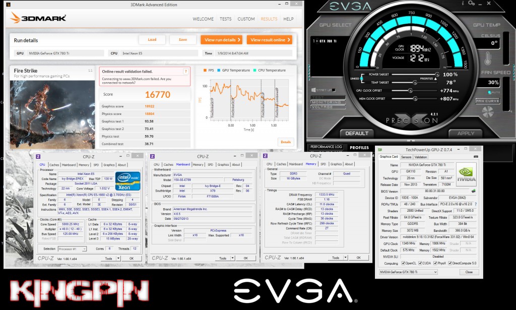 EVGA GeForce GTX 780 Ti специального выпуска Classified K|NGP|N Edition 