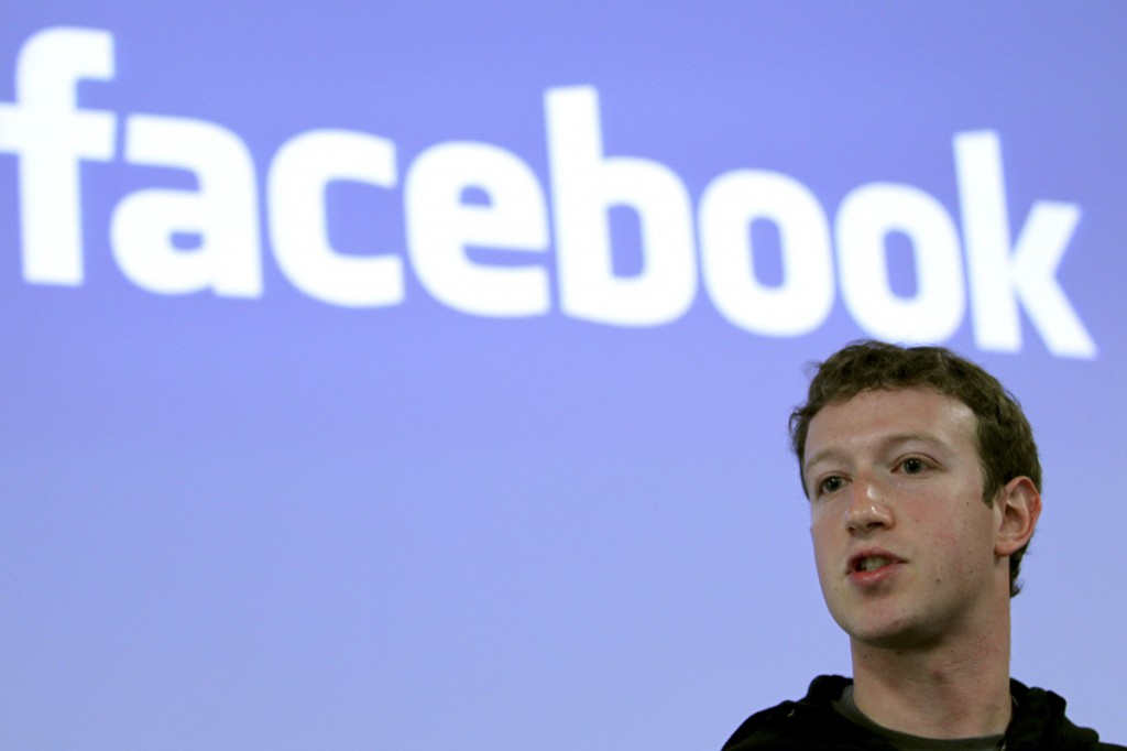 Facebook CEO Mark Zuckerberg speaks during a news conference at Facebook headquarters in Palo Alto